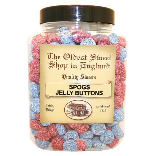 Spogs ('Jelly Buttons') Jar - The Oldest Sweet Shop In The World