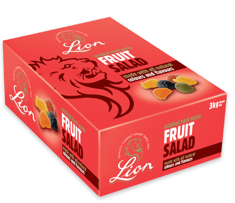 Lion's Fruit Salad Box - The Oldest Sweet Shop In The World