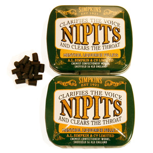 Nipits Liquorice Pellets - Menthol - The Oldest Sweet Shop In The World